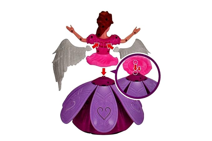 ✨ Dancing Angel Princess Doll with 3D Lights & Music