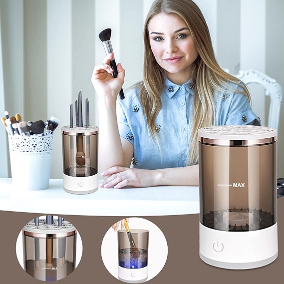 ✨ Automatic Multi Brush Cleaner – Sonic Vibration Makeup Brush Washer 🧼💄