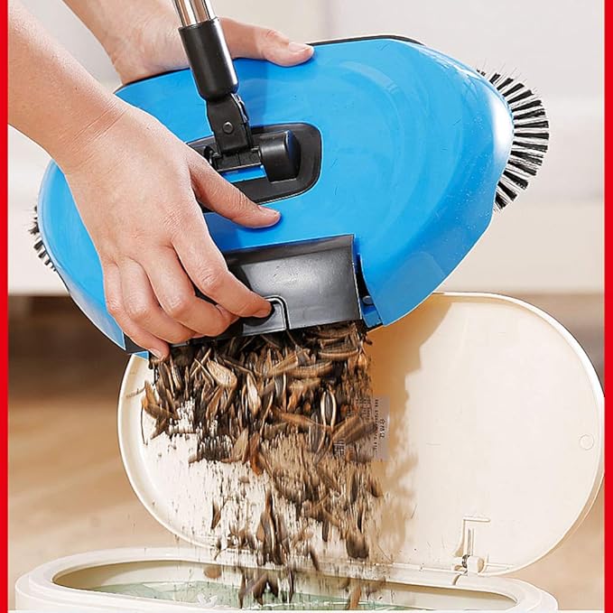 🧹✨ Magic 360° Floor Sweeper – Manual Rotating Cleaning Brush for Home & Office 🌪️🏠