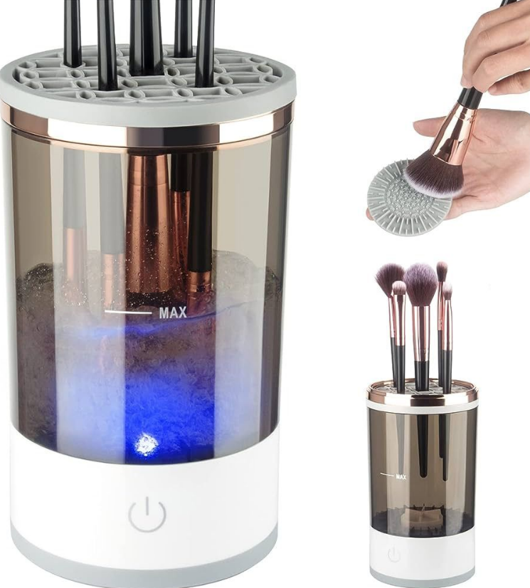 ✨ Automatic Multi Brush Cleaner – Sonic Vibration Makeup Brush Washer 🧼💄